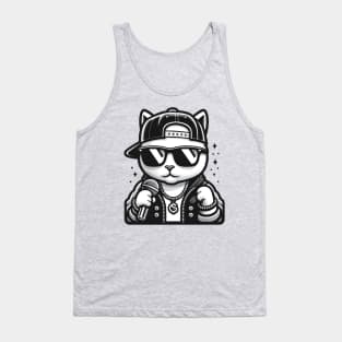 Rapper cat Tank Top